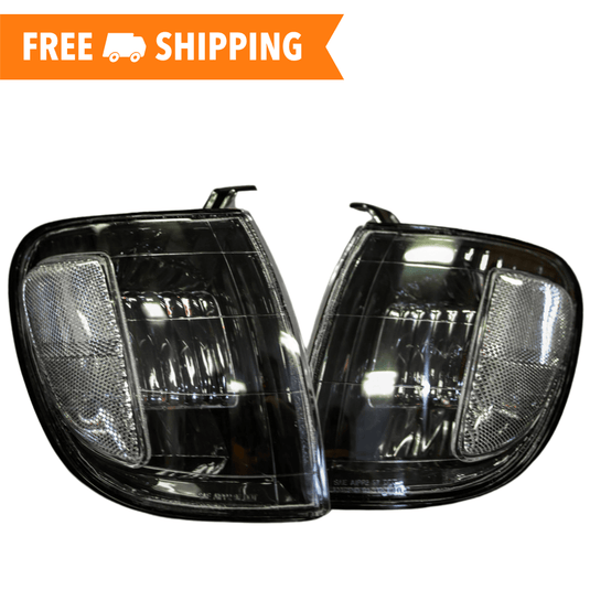 TEQ Customs LLC Headlights 00-04 Tundra Access Cab Black Corner Lights