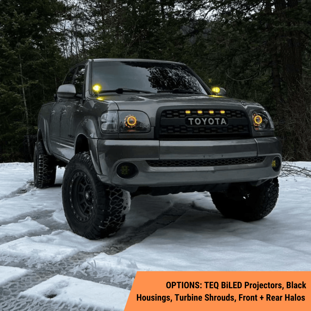 TEQ Customs LLC Headlights 00-06 1st Gen Tundra Turbine Edition Headlights