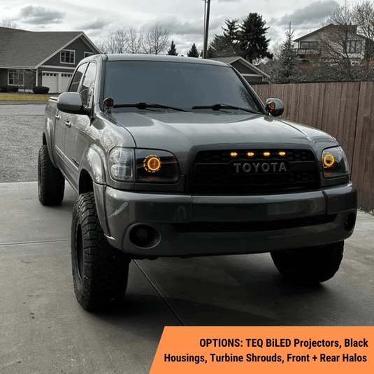 TEQ Customs LLC Headlights 00-06 1st Gen Tundra Turbine Edition Headlights