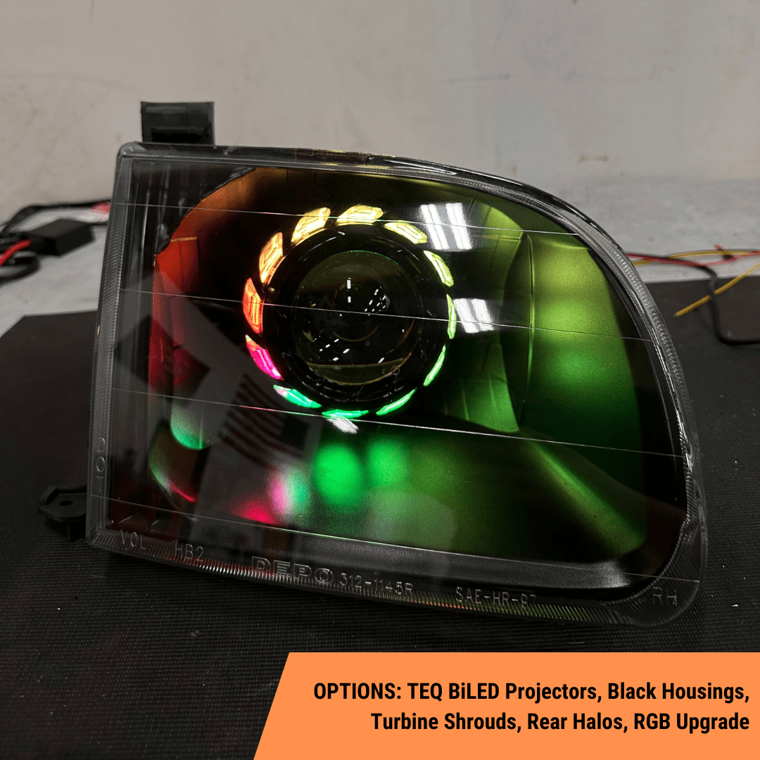 TEQ Customs LLC Headlights 00-06 Tundra Turbine Edition Headlights