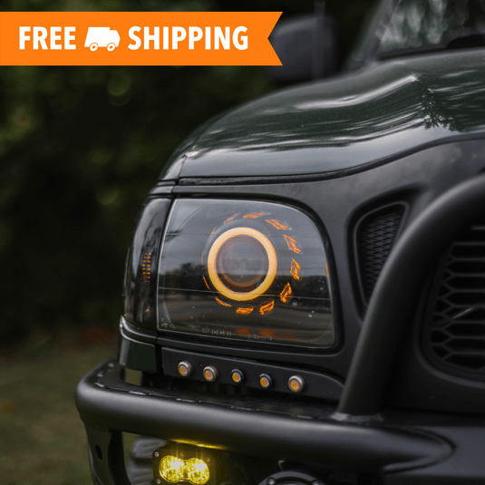 TEQ Customs LLC Headlights 01-04 1st Gen Tacoma Turbine Edition Headlights