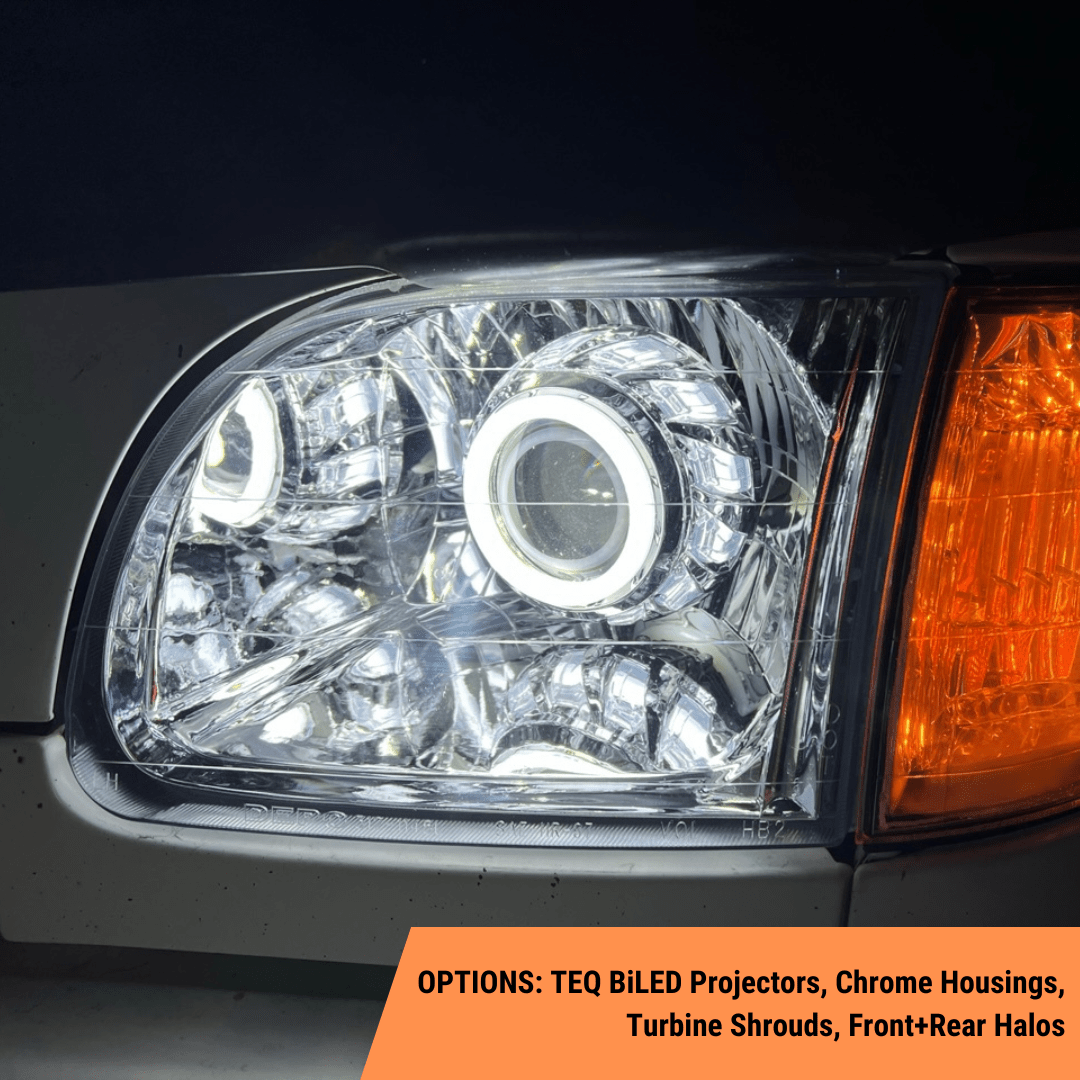 TEQ Customs LLC Headlights 01-07 Sequoia Turbine Edition Headlights