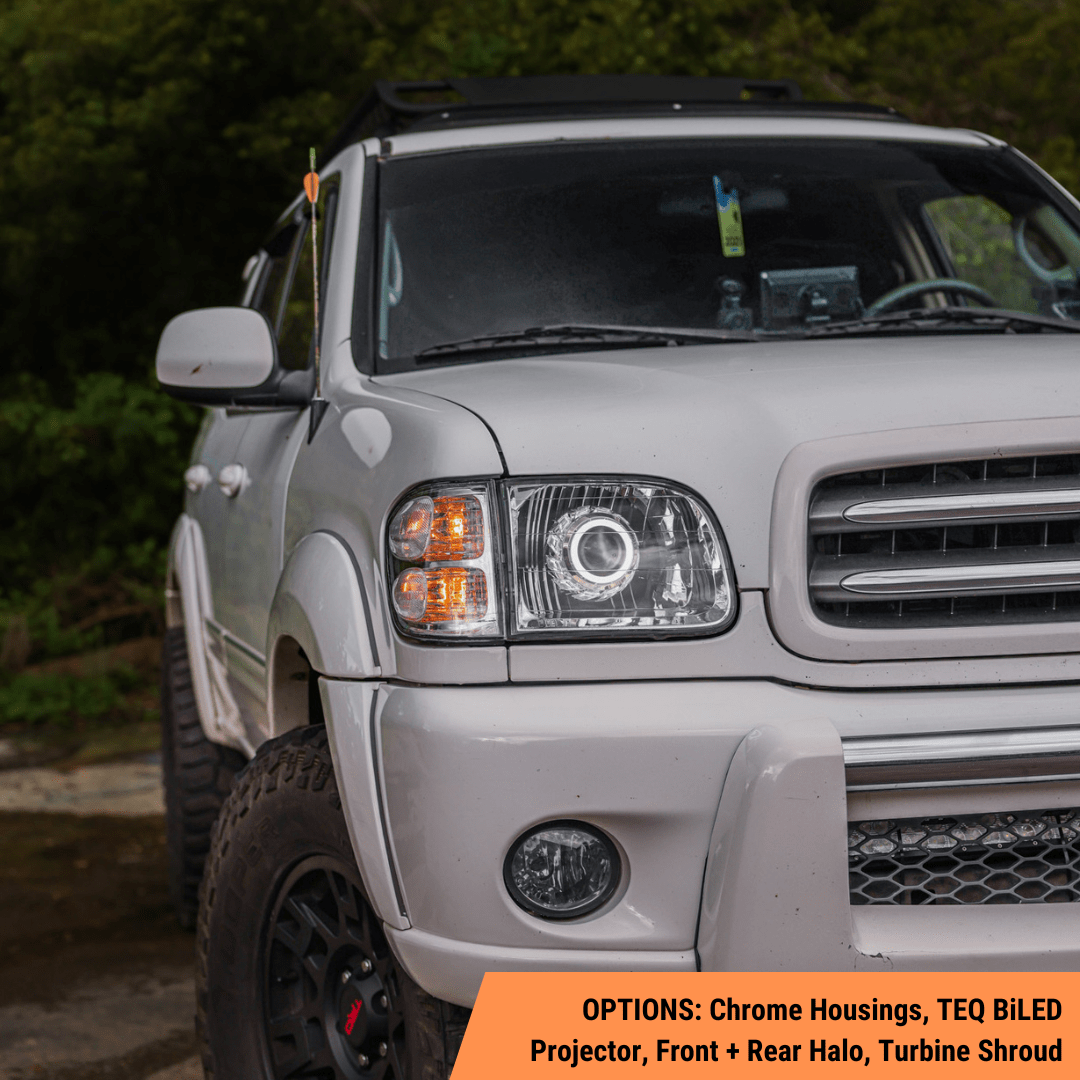 TEQ Customs LLC Headlights 01-07 Toyota Sequoia Turbine Edition Headlights