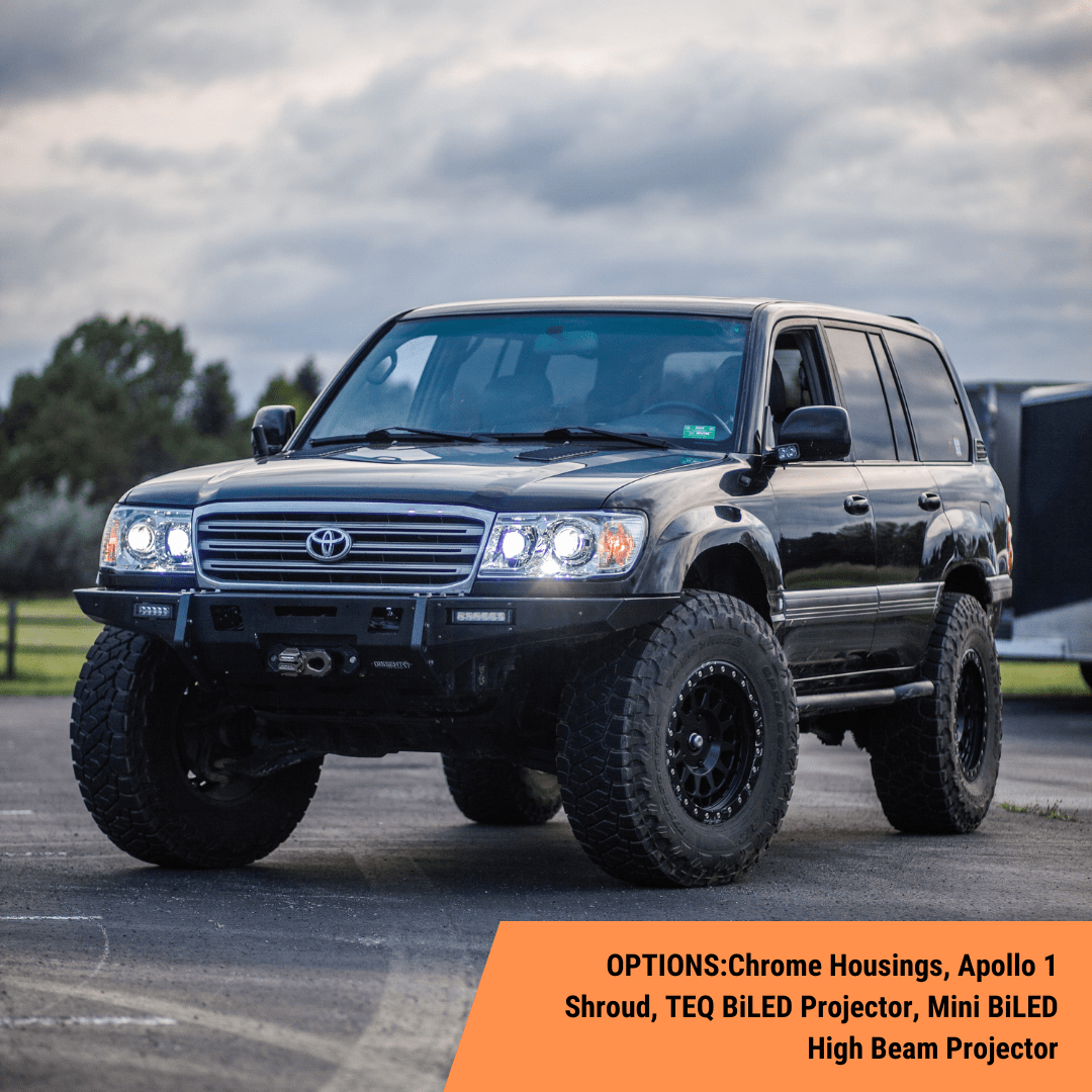TEQ Customs LLC Headlights 100 Series Land Cruiser Custom Headlights (98-07)