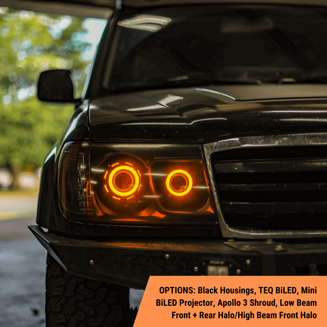 TEQ Customs LLC Headlights 100 Series Land Cruiser Custom Headlights (98-07)