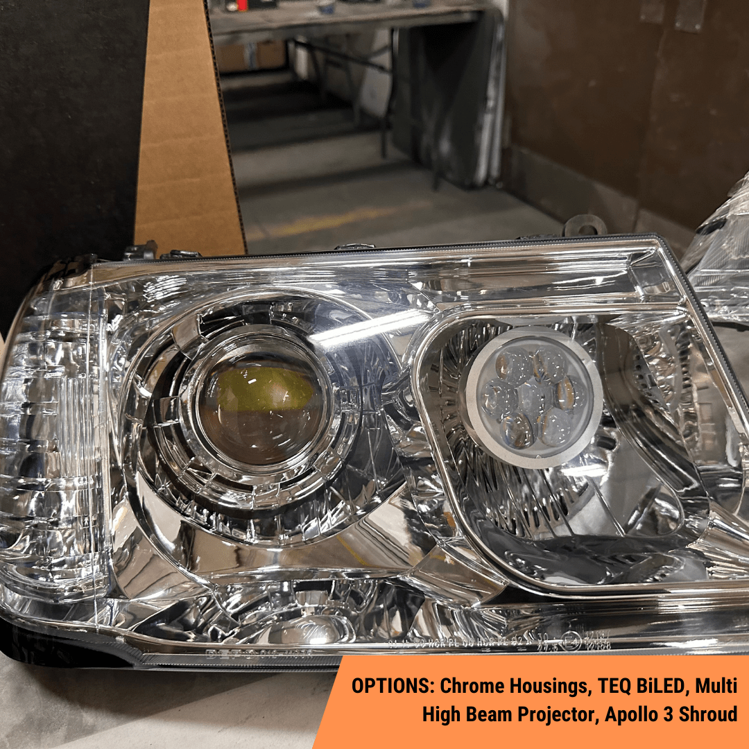 TEQ Customs LLC Headlights 100 Series Land Cruiser Custom Headlights (98-07)