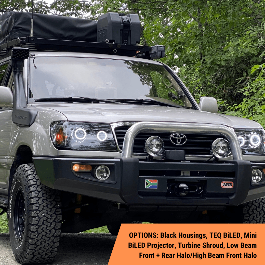 TEQ Customs LLC Headlights 100 Series Land Cruiser Custom Headlights (98-07)