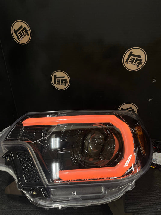 TEQ Customs LLC Headlights 12-15 Tacoma DRL Bar Custom Headlights / TEQ Customs