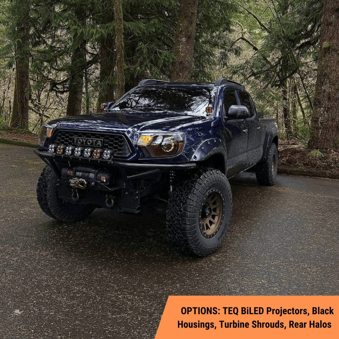 TEQ Customs LLC Headlights 12-15 Tacoma Turbine Edition Headlights