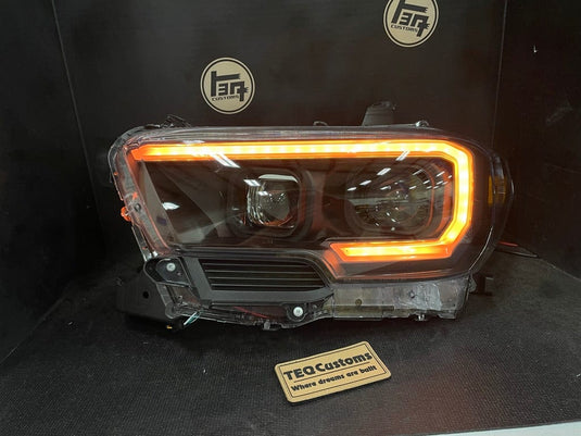 TEQ Customs LLC Headlights 16+ Tacoma DRL Retrofit Custom Headlights