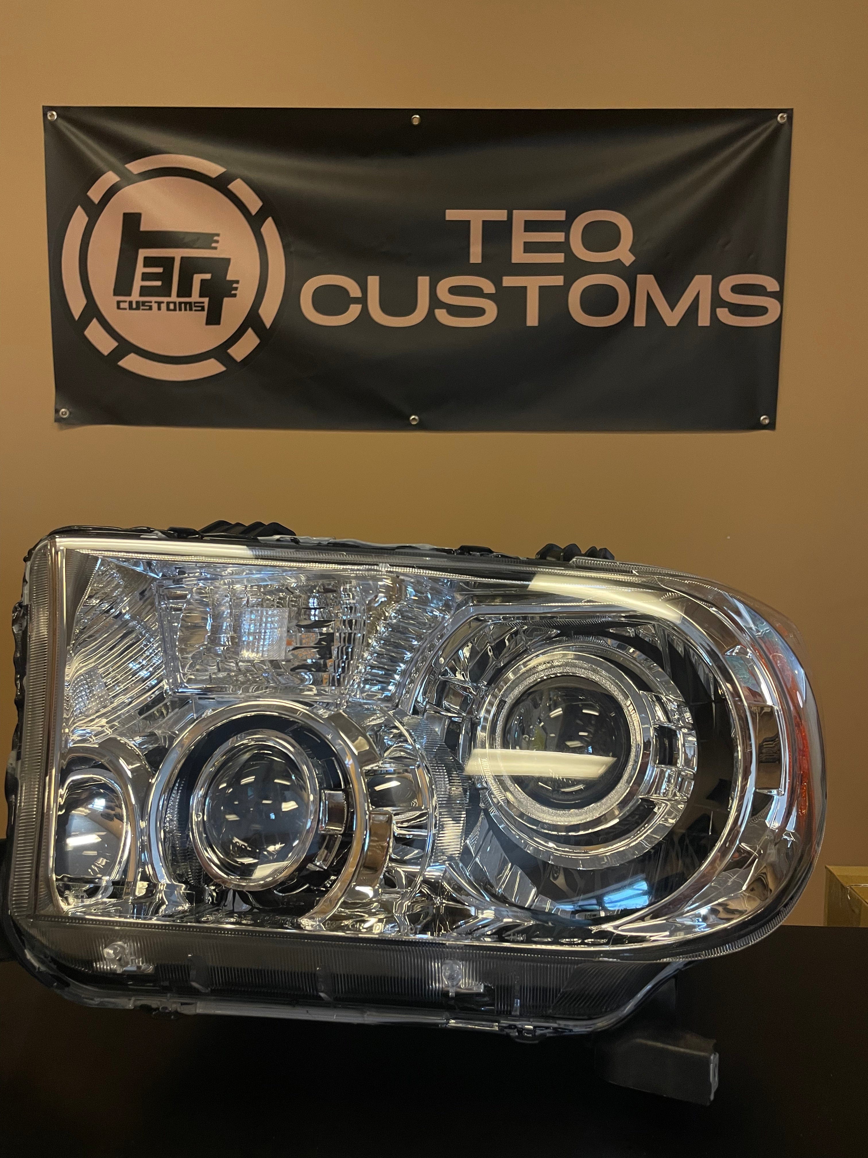 TEQ Customs LLC Headlights 2nd Gen Sequoia (08-17) + Tundra (07-13) Custom Headlights