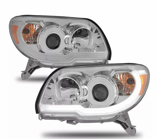 TEQ Customs LLC Headlights Chrome LED DRL Bar Headlights / 06-09 4Runner / 4th Gen