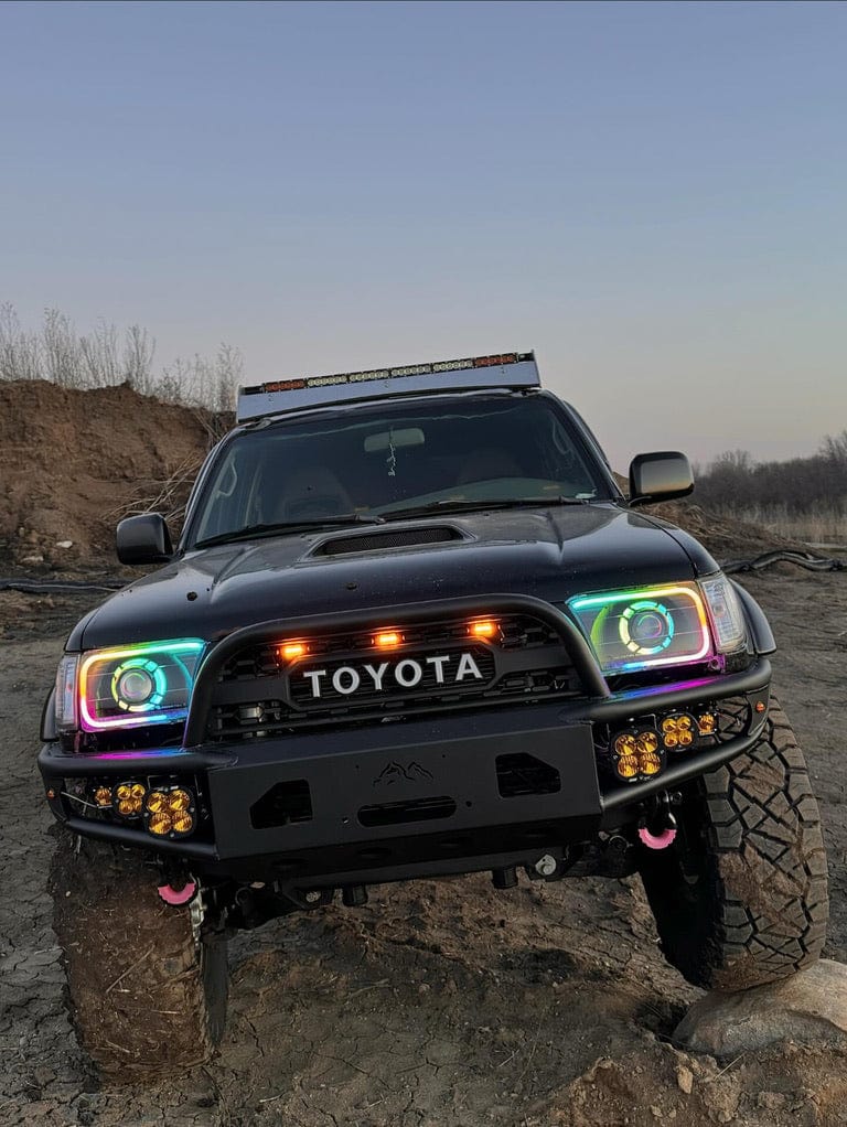 TEQ Customs LLC Headlights Chrome / No / Panemara 2 Shroud RGB DRL Custom Headlights / 96-02 4Runner