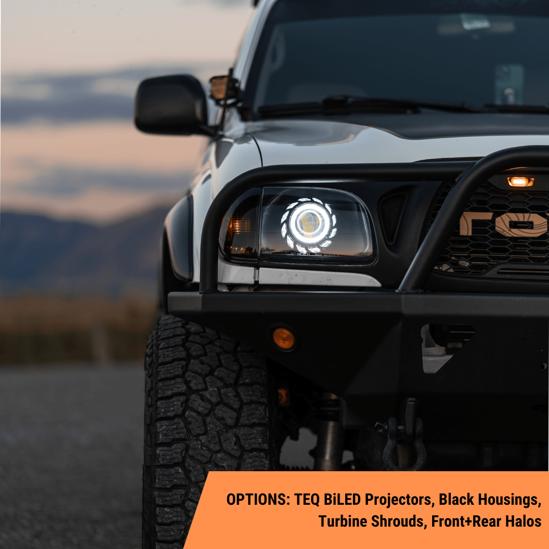 TEQ Customs LLC Headlights Custom Retrofit Headlights / 1st Gen Tacoma (01-04)