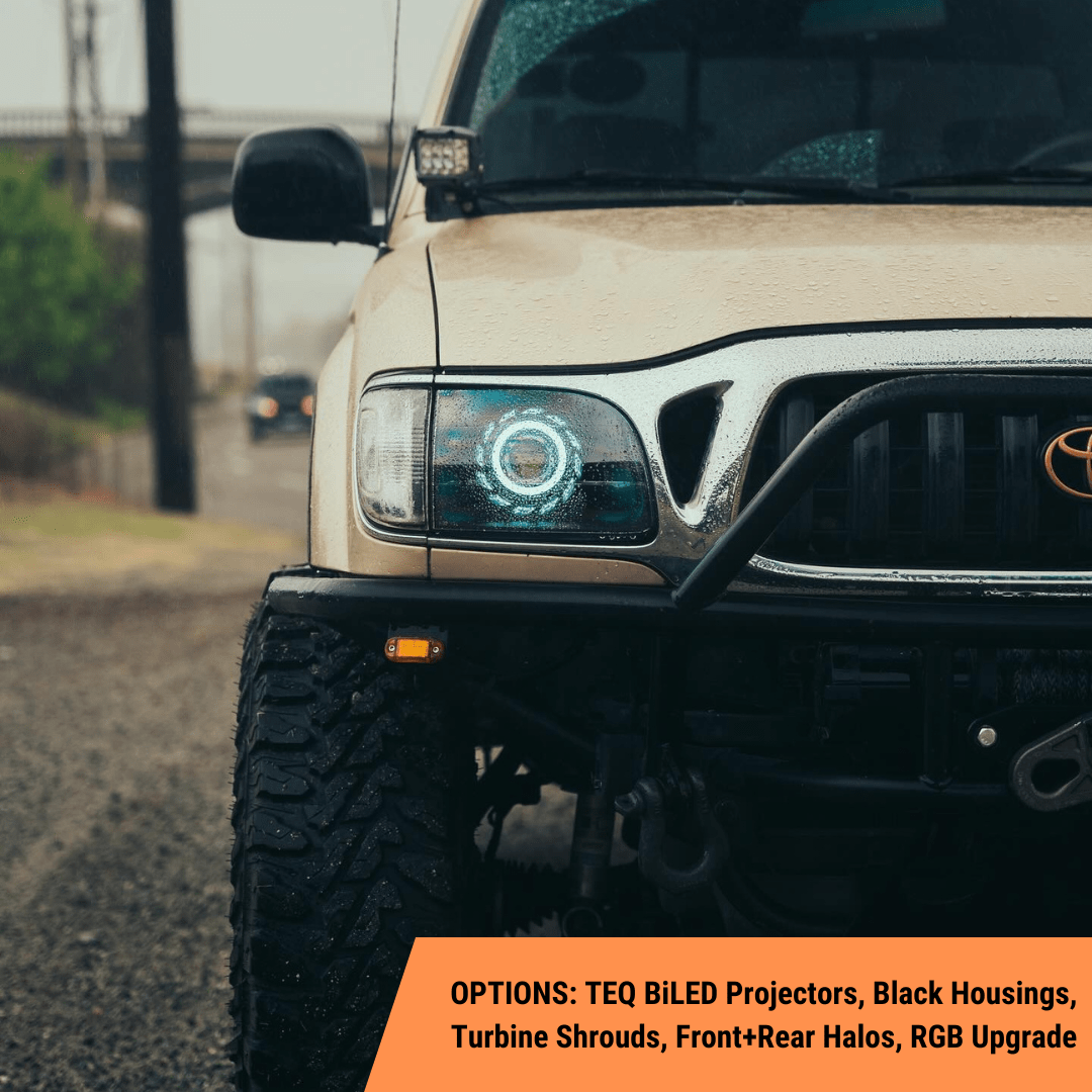 TEQ Customs LLC Headlights Custom Retrofit Headlights / 1st Gen Tacoma (01-04)