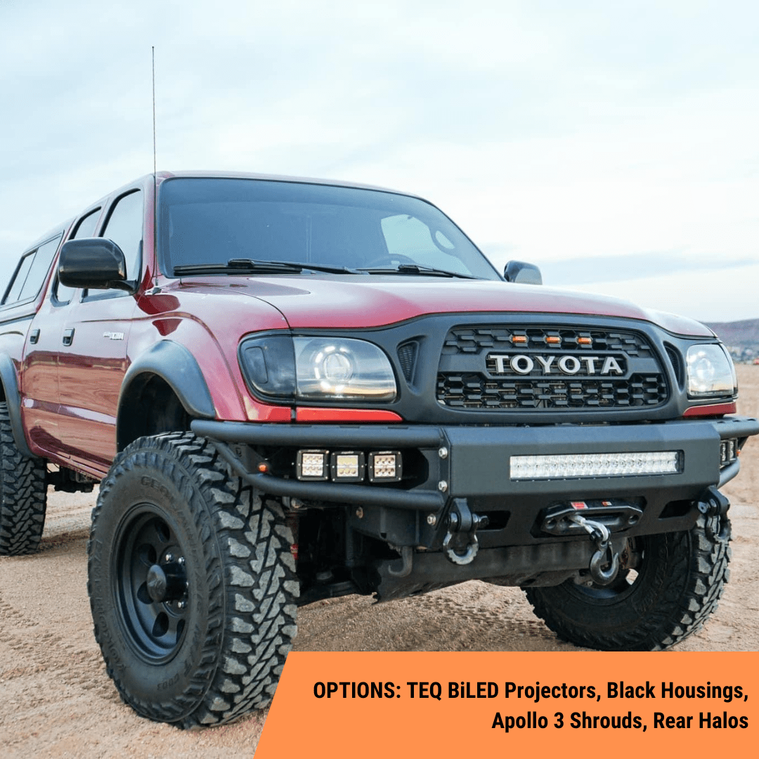 TEQ Customs LLC Headlights Custom Retrofit Headlights / 1st Gen Tacoma (01-04)