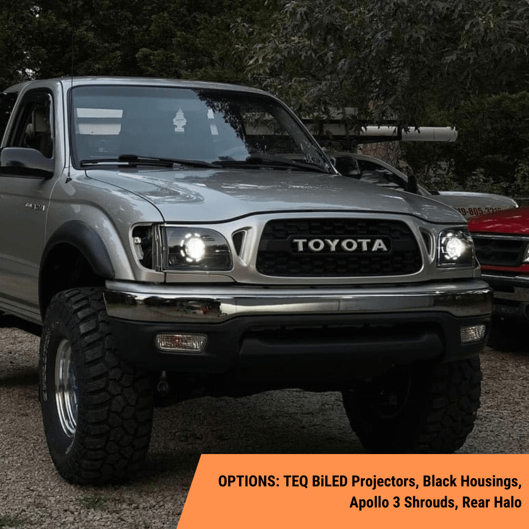 TEQ Customs LLC Headlights Custom Retrofit Headlights / 1st Gen Tacoma (01-04)