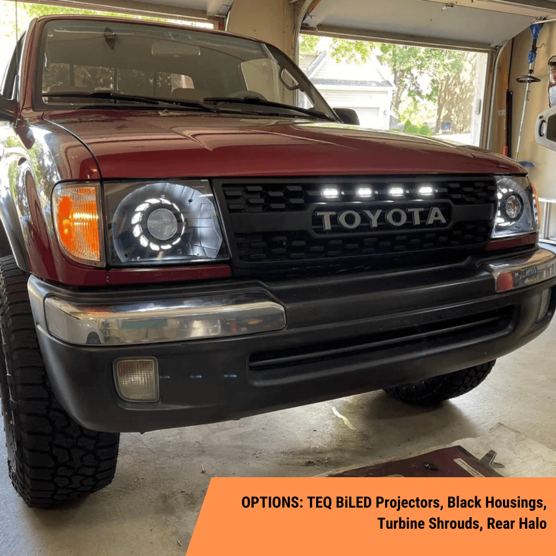 TEQ Customs LLC Headlights Custom Retrofit Headlights / 1st Gen Tacoma (98-00)