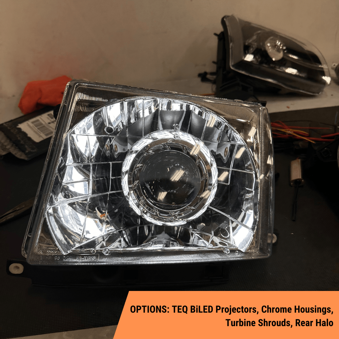 TEQ Customs LLC Headlights Custom Retrofit Headlights / 1st Gen Tacoma (98-00)