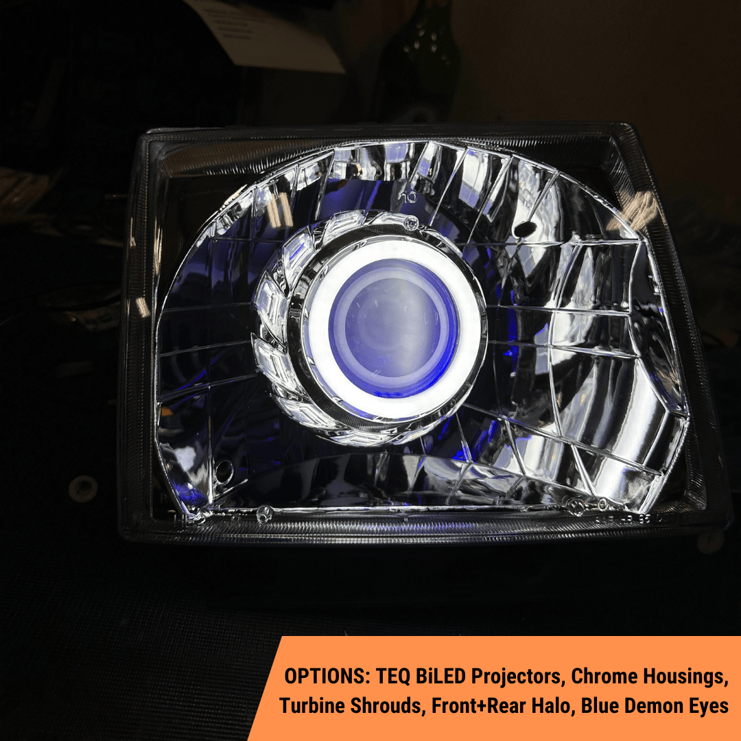 TEQ Customs LLC Headlights Custom Retrofit Headlights / 1st Gen Tacoma (98-00)