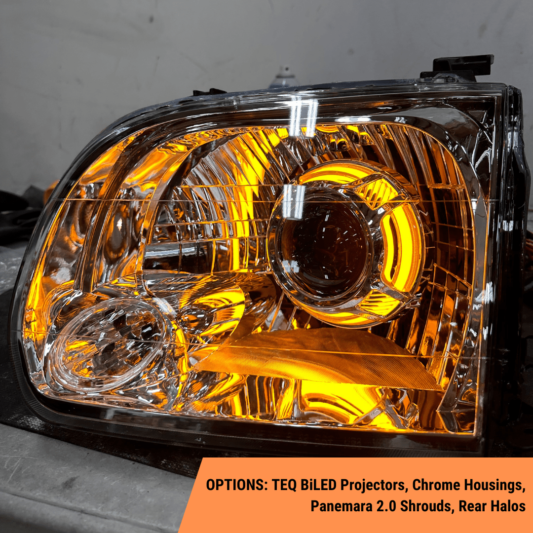 TEQ Customs LLC Headlights Custom Retrofit Headlights / 1st Gen Tundra 00-06