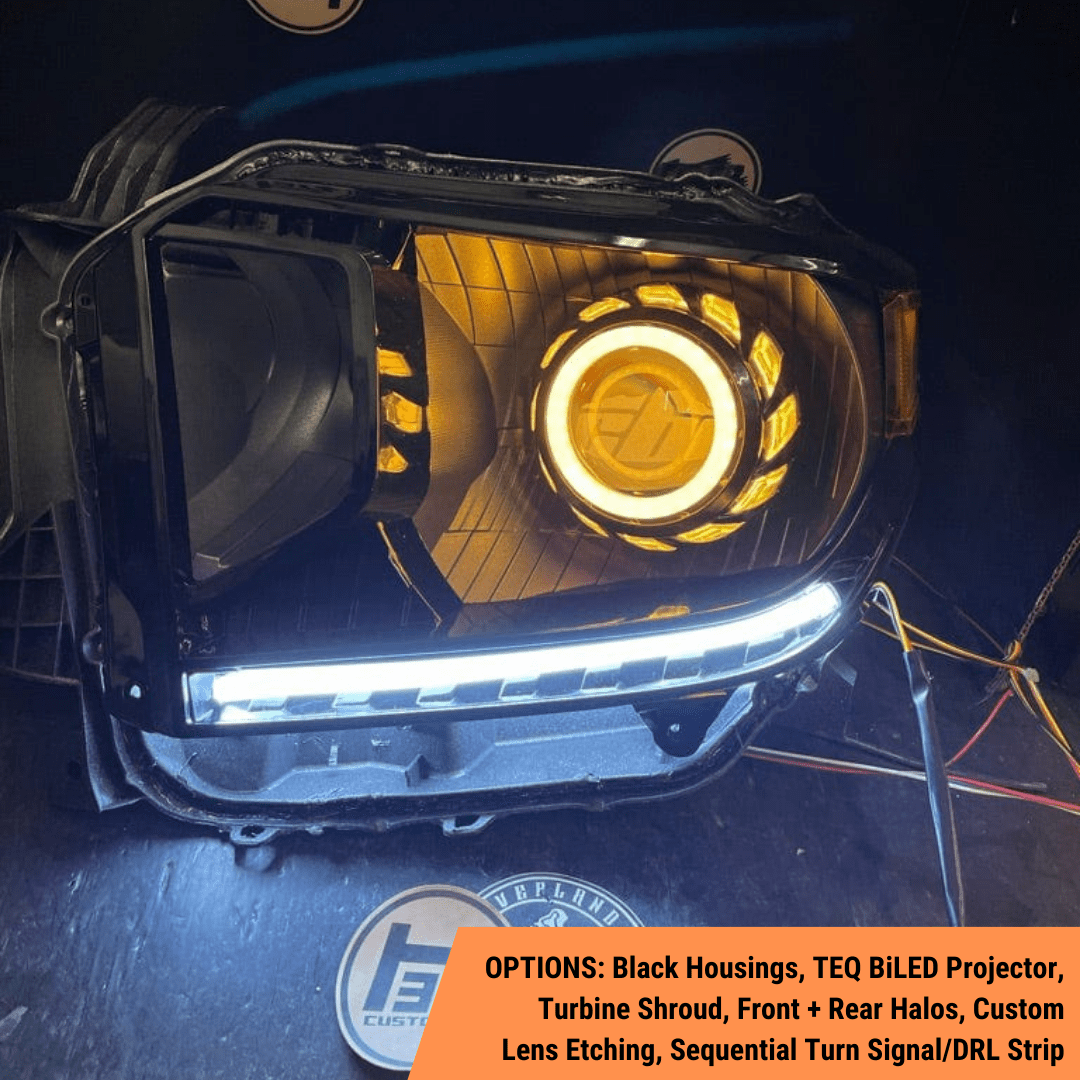 TEQ Customs LLC Headlights Custom Retrofit Headlights / 2014-2021 Tundra