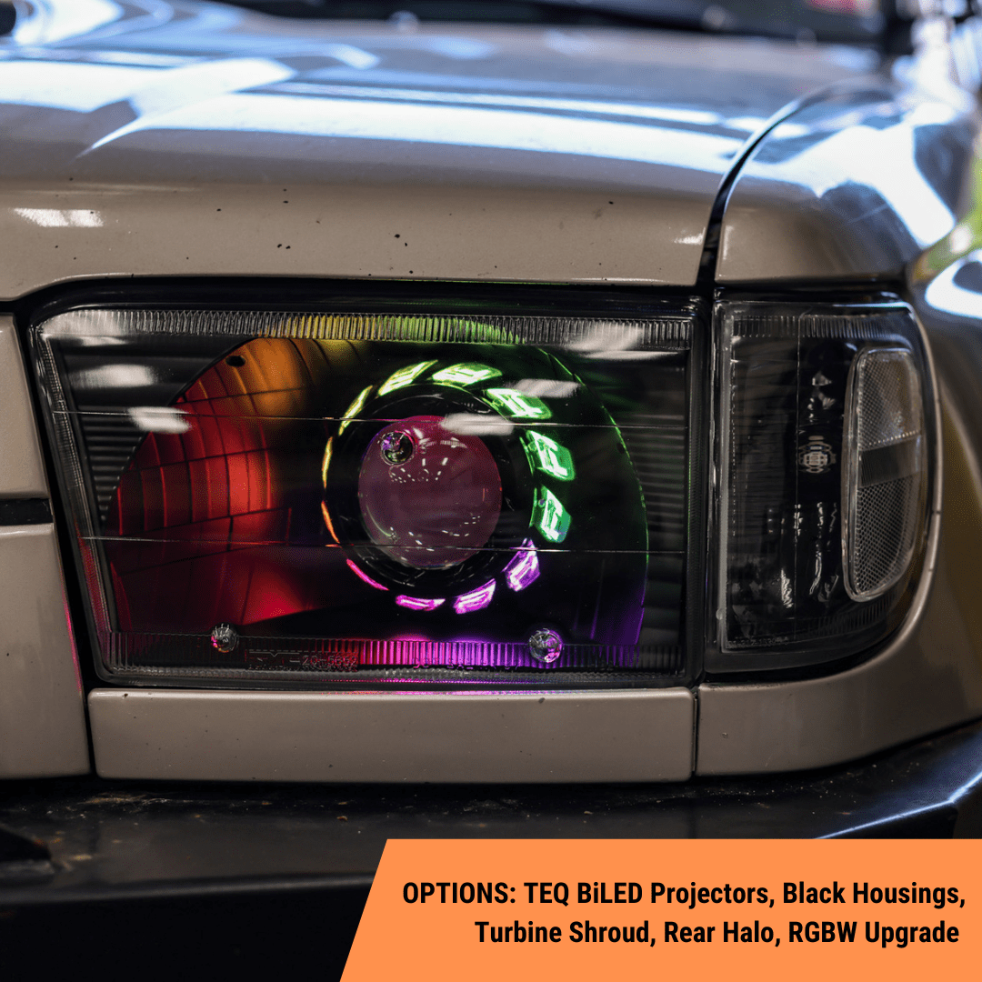 TEQ Customs LLC Headlights Custom Retrofit Headlights / 3rd Gen 4Runner / 96-02