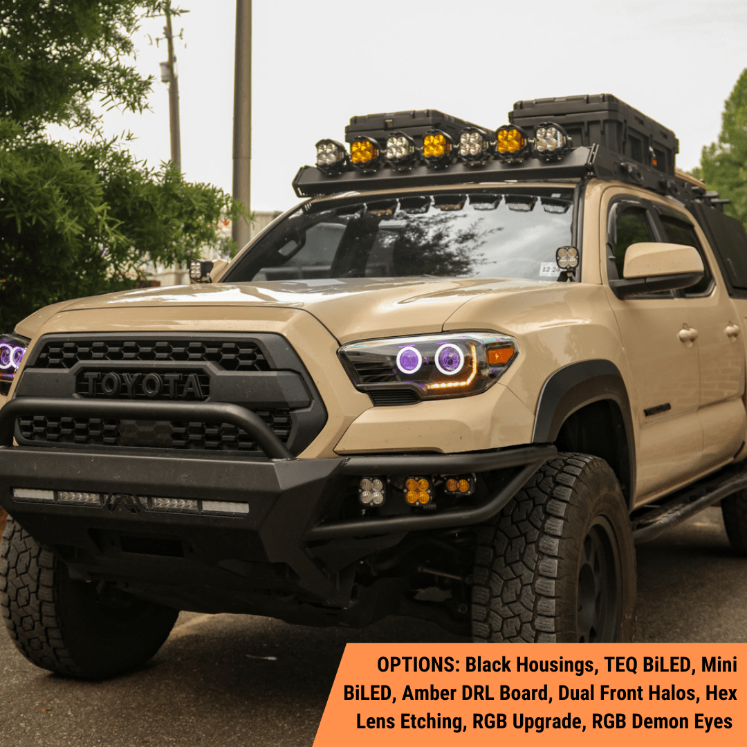 TEQ Customs LLC Headlights Custom Retrofit Headlights / 3rd Gen Tacoma / 16-23