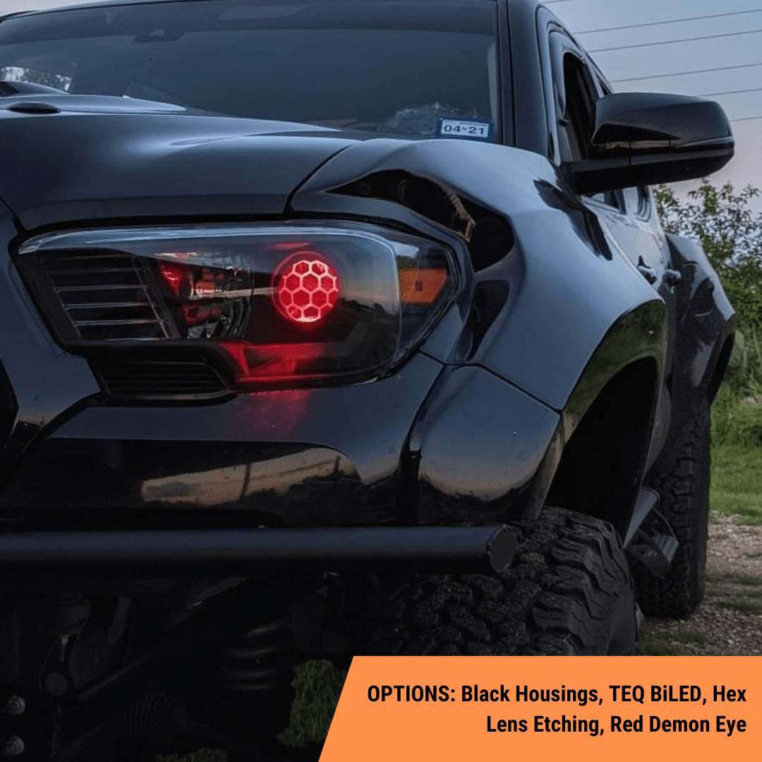 TEQ Customs LLC Headlights Custom Retrofit Headlights / 3rd Gen Tacoma / 16-23