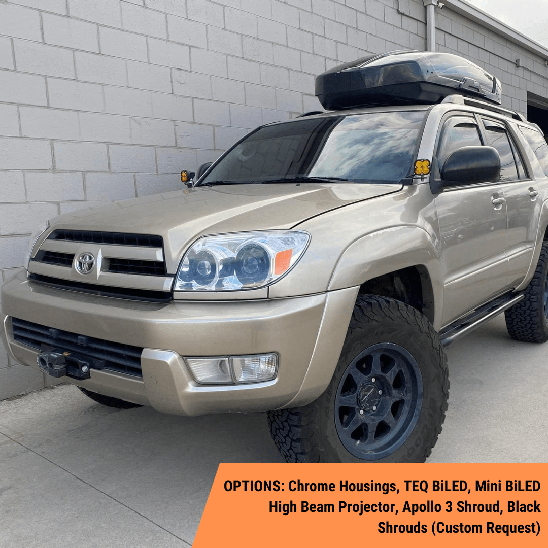 TEQ Customs LLC Headlights Custom Retrofit Headlights / 4th Gen 4Runner / 03-05