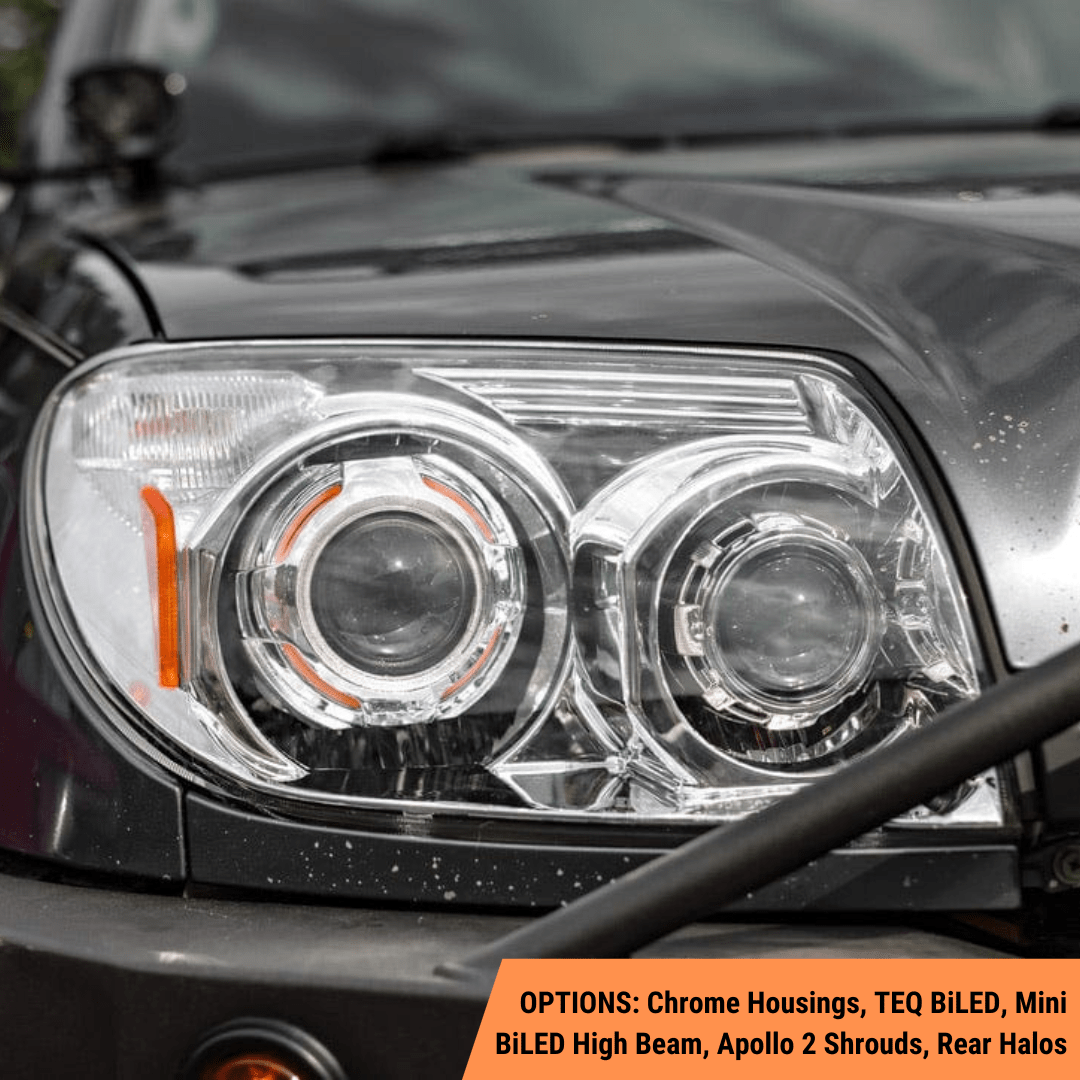TEQ Customs LLC Headlights Custom Retrofit Headlights / 4th Gen 4Runner / 03-05