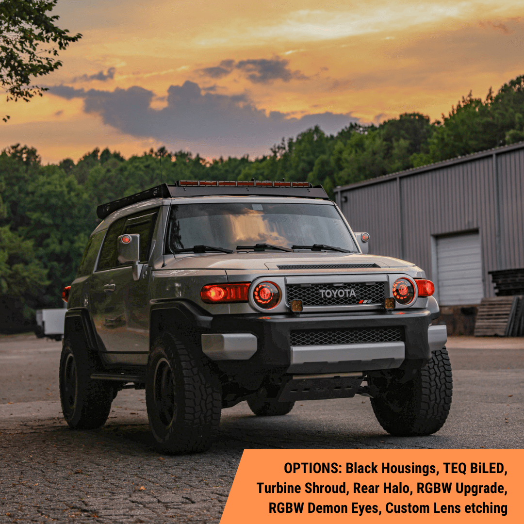 TEQ Customs LLC Headlights Custom Retrofit Headlights / FJ Cruiser