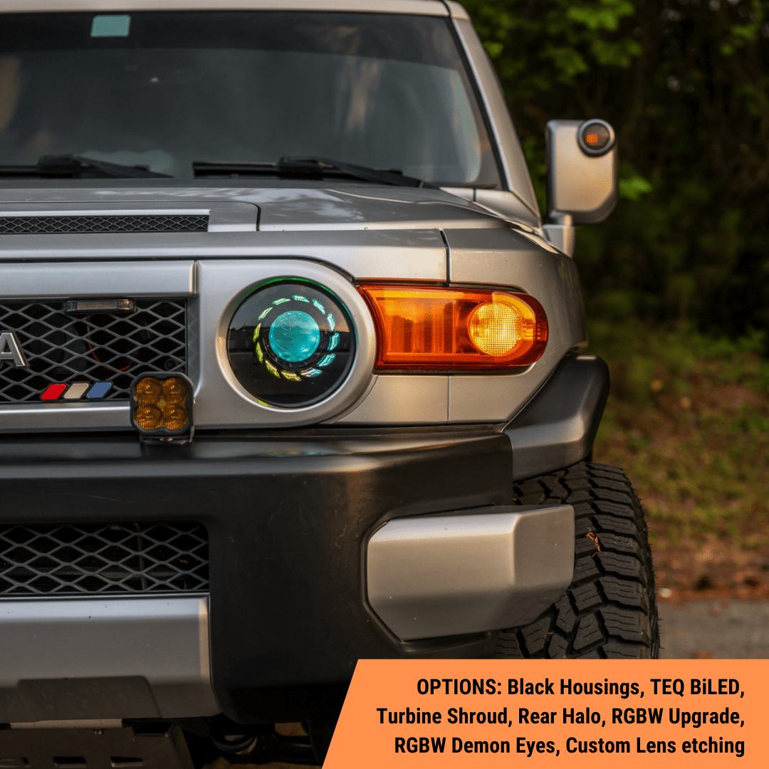 TEQ Customs LLC Headlights Custom Retrofit Headlights / FJ Cruiser