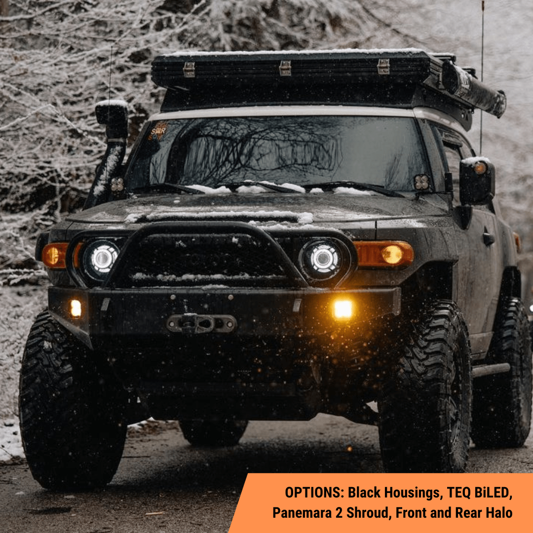 Custom Retrofit Headlights / 2007-2014 FJ Cruiser – TEQ Customs Custom Retrofit Headlights / 2007-2014 FJ Cruiser – TEQ Customs
