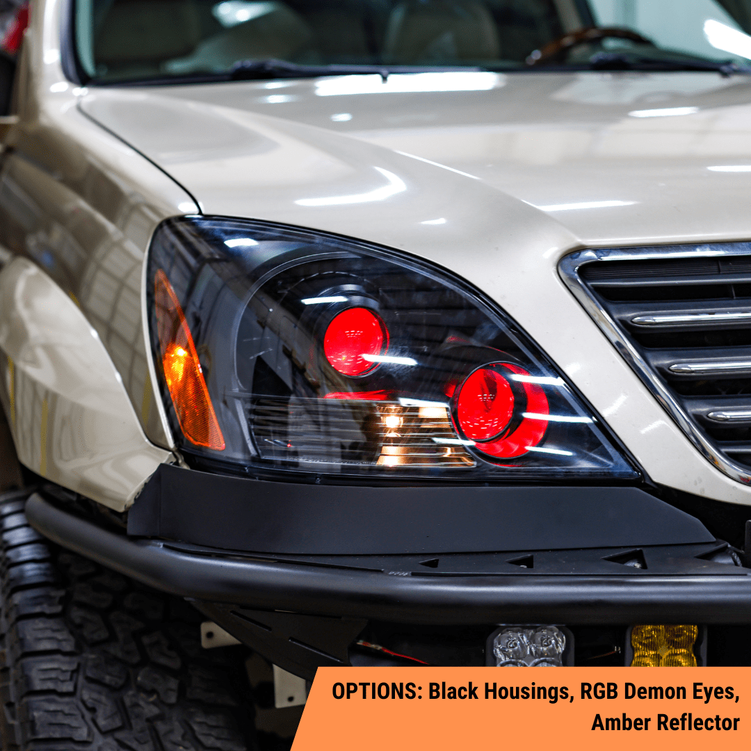 TEQ Customs LLC Headlights Custom Retrofit Headlights / Lexus GX470 (03-09)