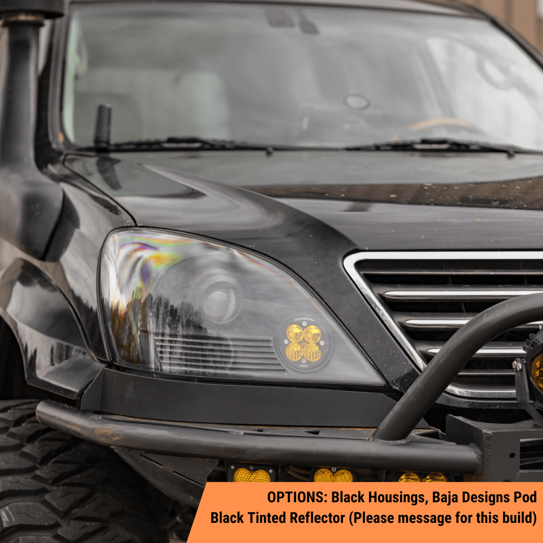 TEQ Customs LLC Headlights Custom Retrofit Headlights / Lexus GX470 (03-09)