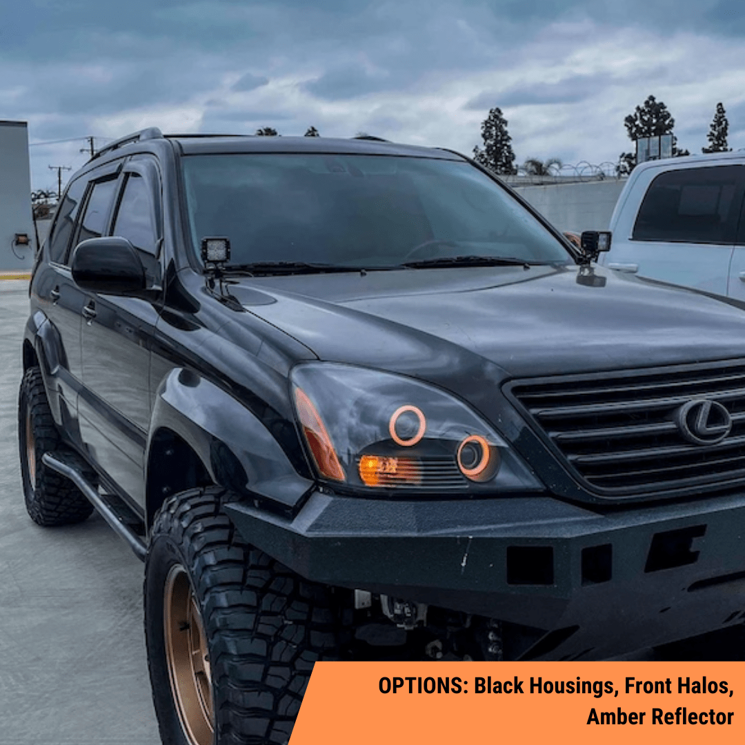 TEQ Customs LLC Headlights Custom Retrofit Headlights / Lexus GX470 (03-09)