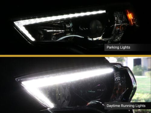 TEQ Customs LLC Headlights DEPO LED DRL and Low Beam Headlights / 14-20 4Runner