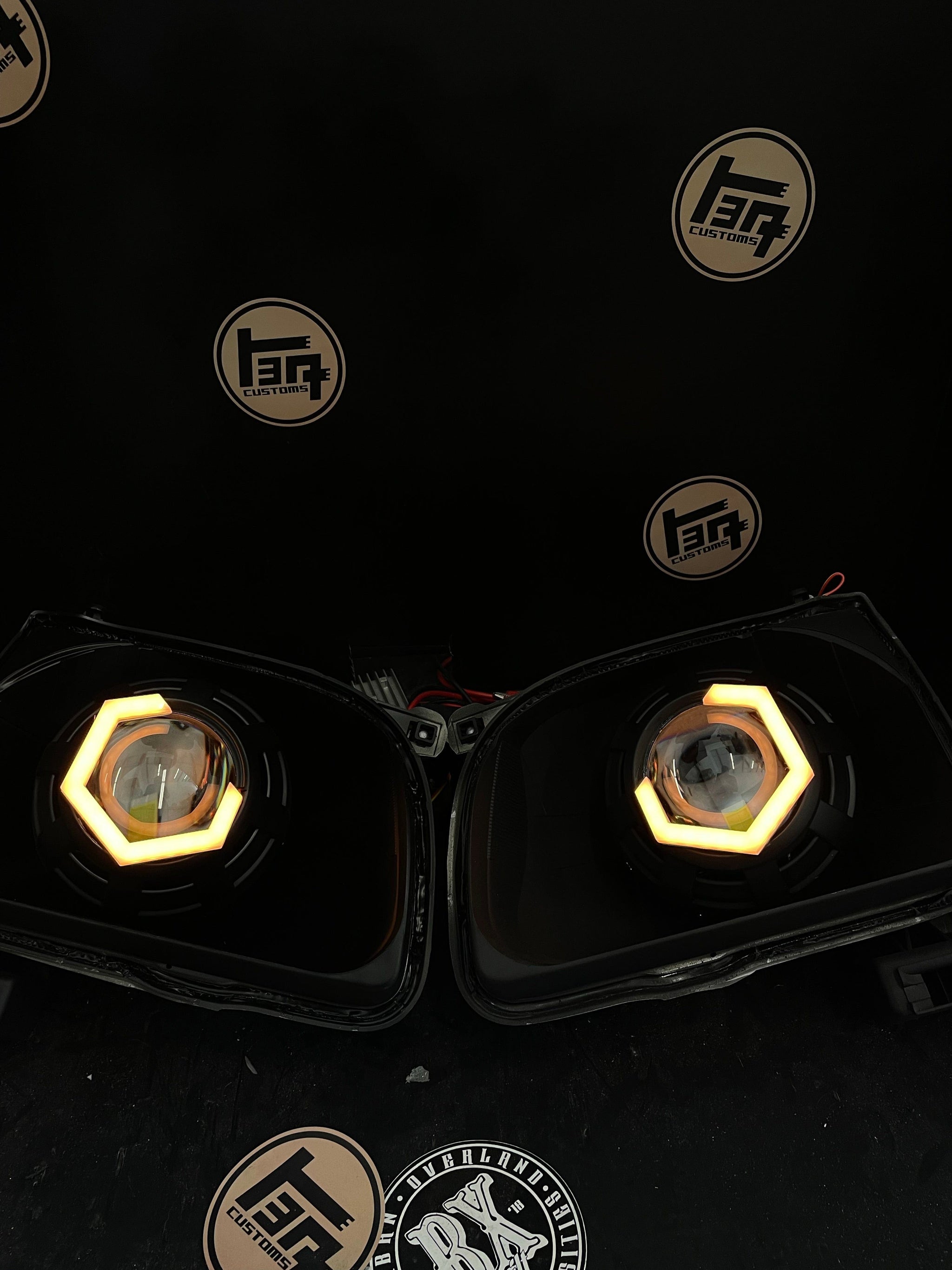 TEQ Customs LLC Headlights Hex Halo Custom Headlights / 98-04 Tacoma / TEQ Customs