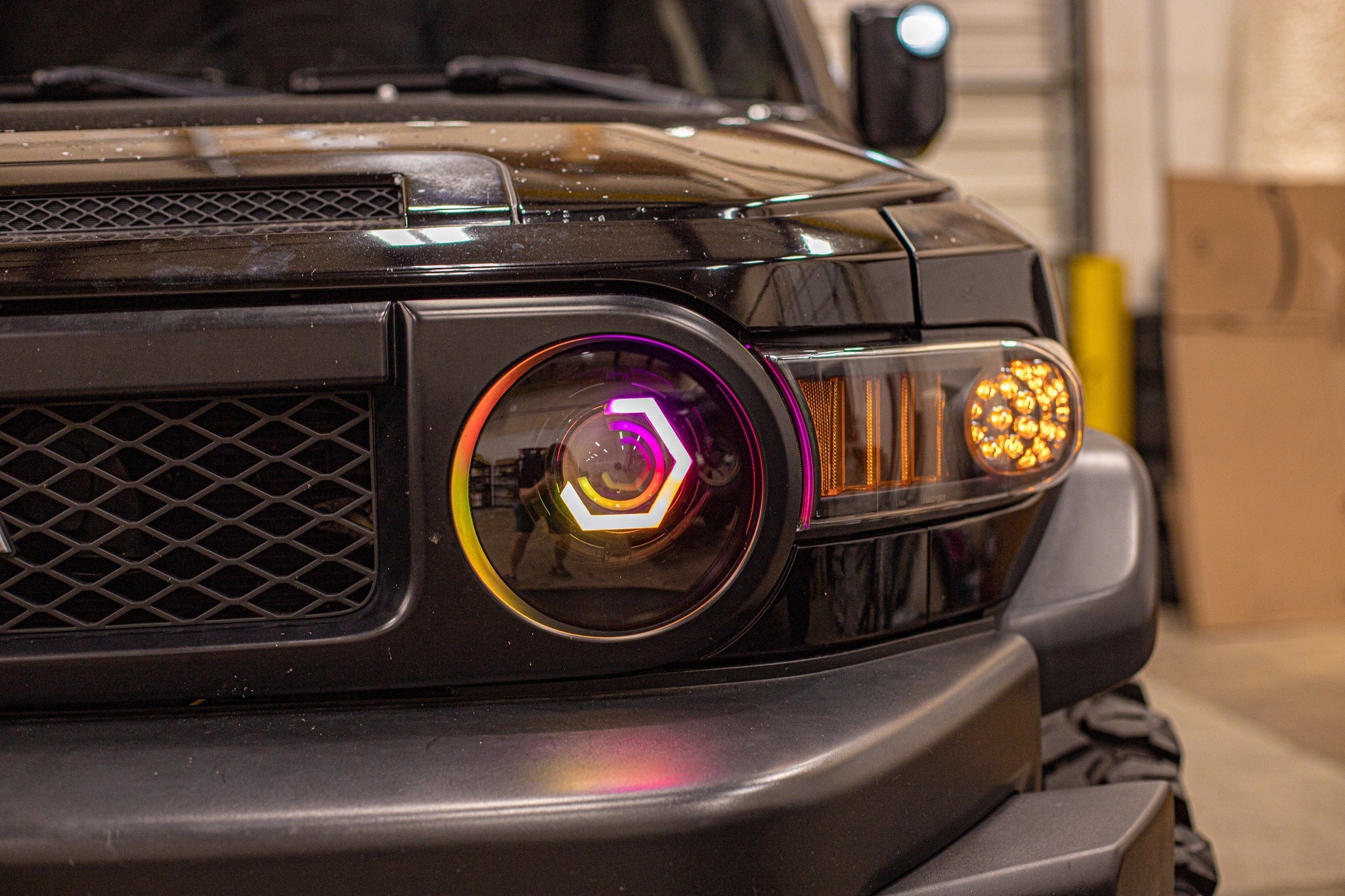 TEQ Customs LLC Headlights Hex Special Edition Custom Headlights / FJ Cruiser