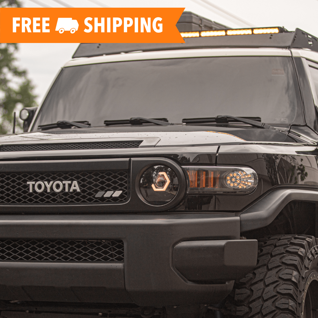 TEQ Customs LLC Headlights Hex Special Edition Custom Headlights / FJ Cruiser