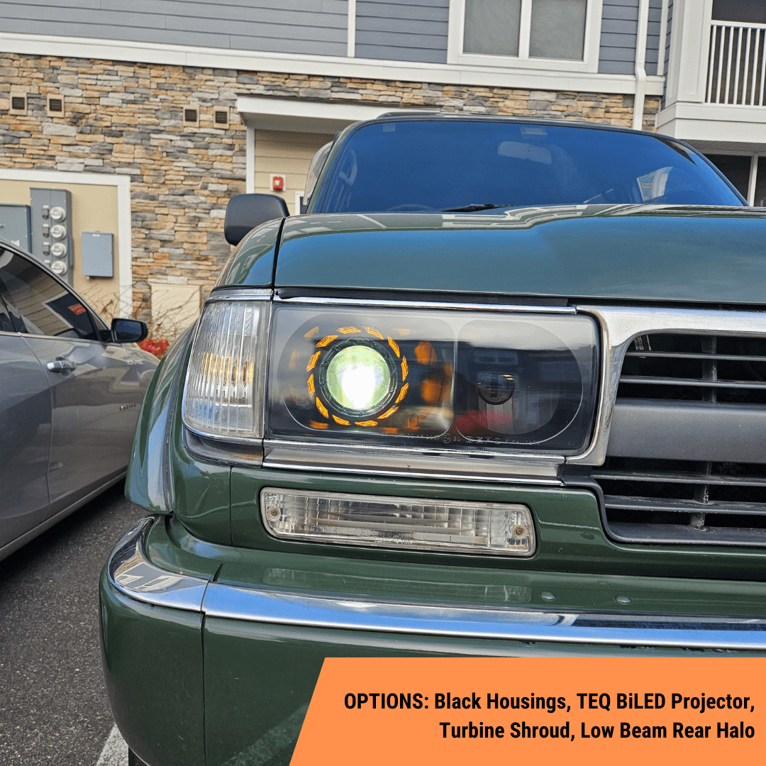 TEQ Customs LLC Headlights Retrofit Headlights / 80 Series Land Cruiser (90-97) / TEQ Customs