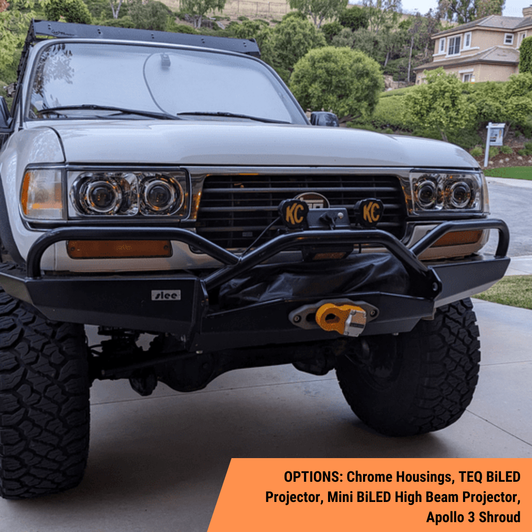TEQ Customs LLC Headlights Retrofit Headlights / 80 Series Land Cruiser (90-97) / TEQ Customs