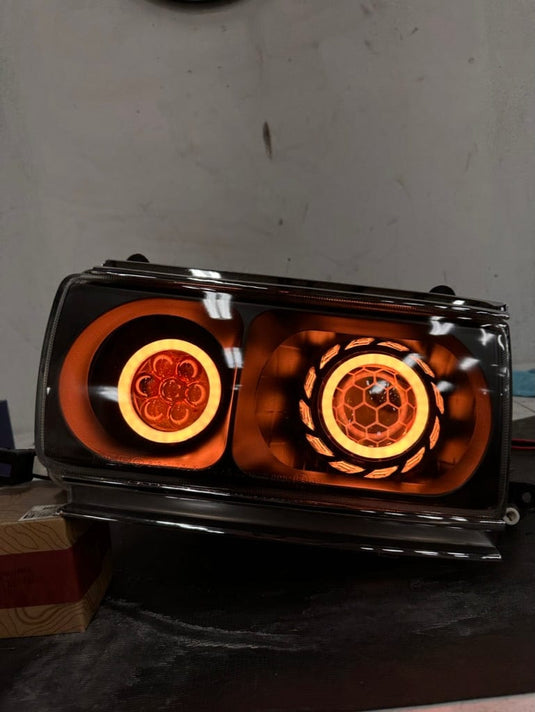 TEQ Customs LLC Headlights Retrofit Headlights / 80 Series Land Cruiser (90-97) / TEQ Customs