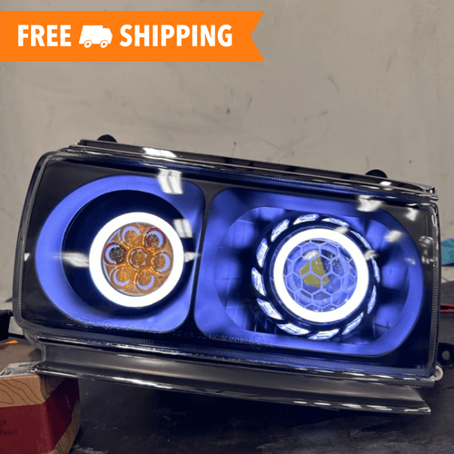 TEQ Customs LLC Headlights Retrofit Headlights / 80 Series Land Cruiser (90-97) / TEQ Customs