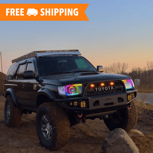 TEQ Customs LLC Headlights RGB DRL Custom Headlights / 96-02 4Runner