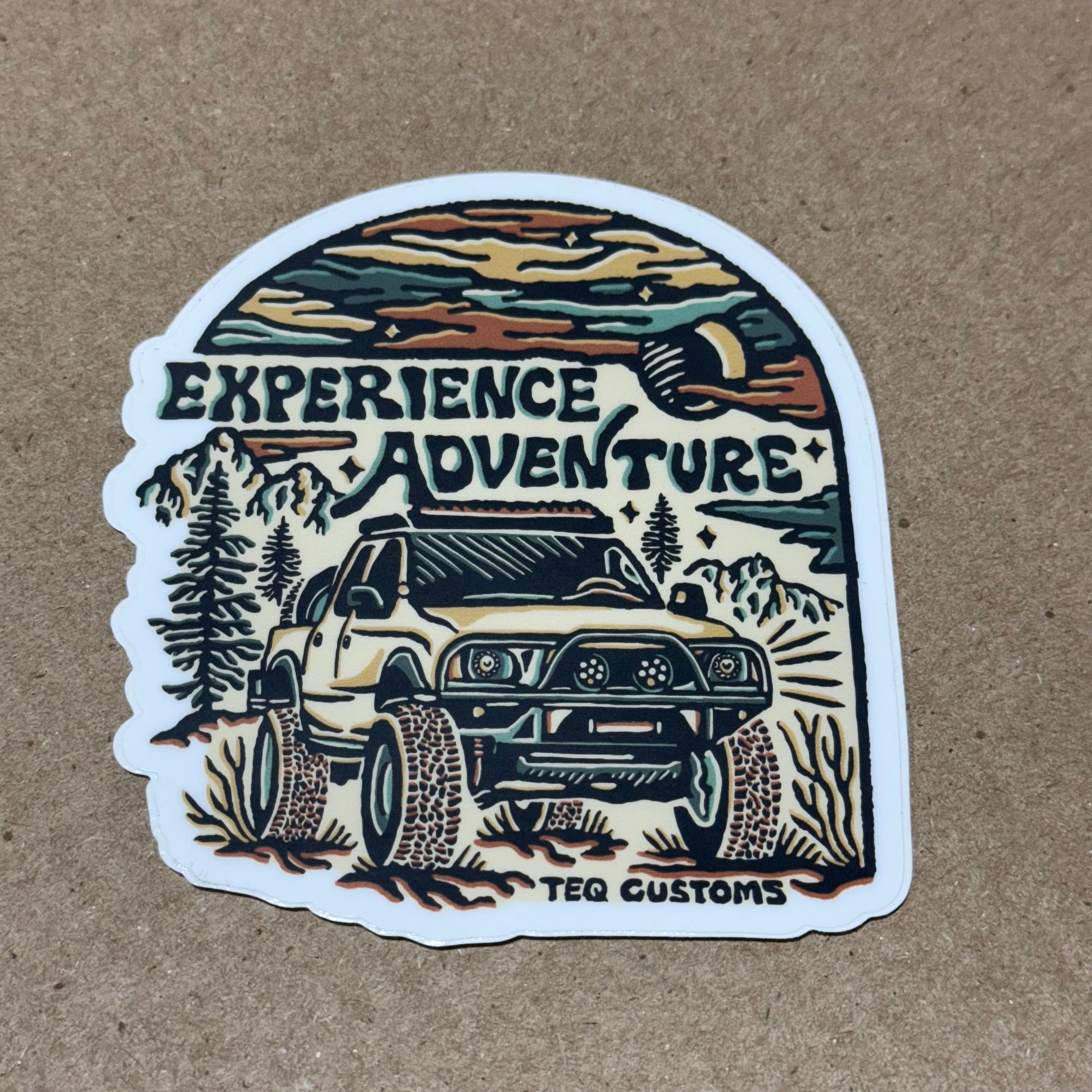 TEQ Customs LLC Merch Tacoma Experience Adventure TEQ Customs Sticker
