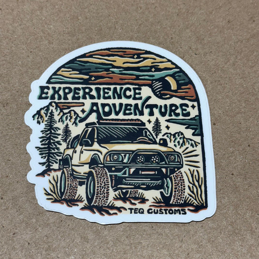 TEQ Customs LLC Merch Tacoma Experience Adventure TEQ Customs Sticker