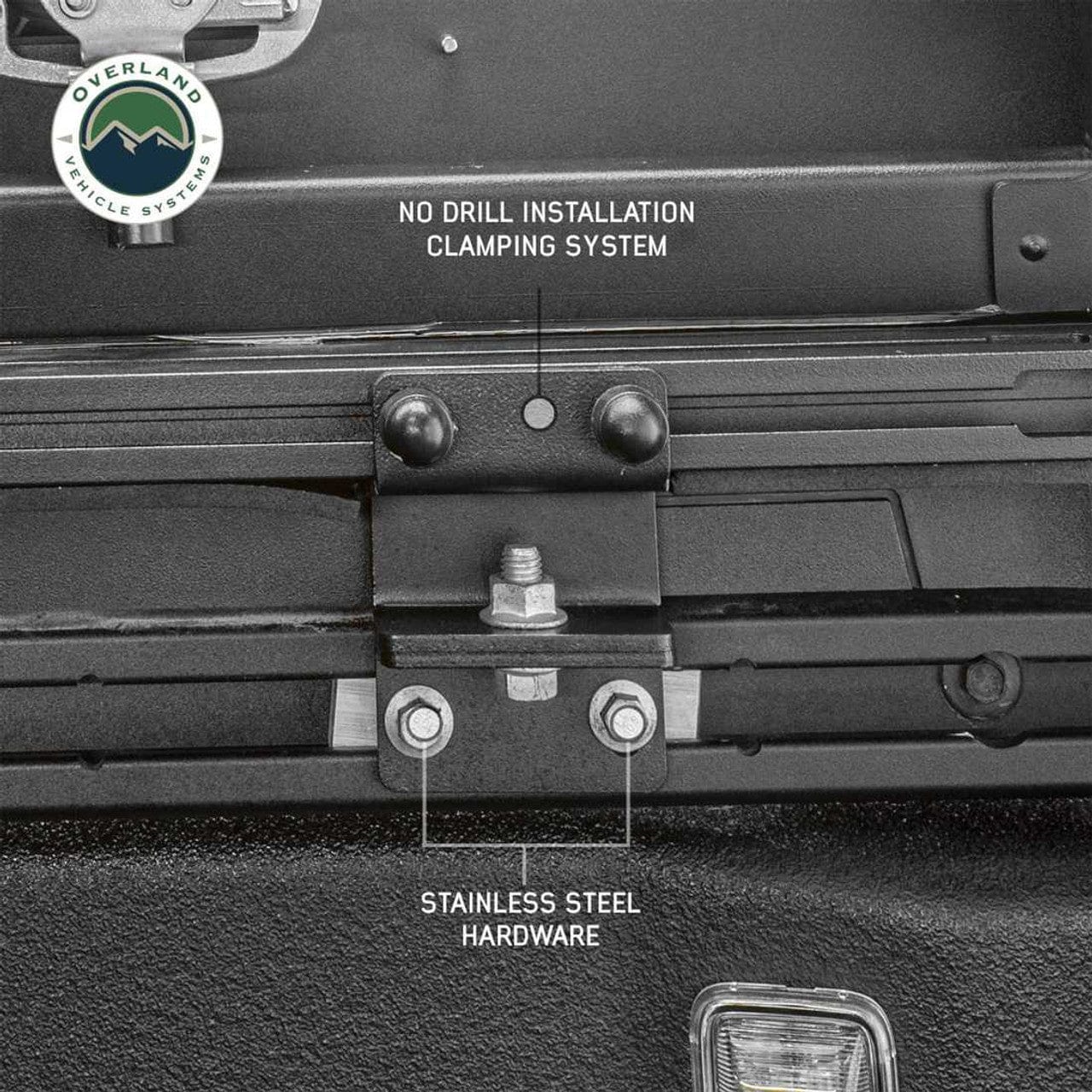 TEQ Customs MagPak Camper W/Tent, Lights, Rear Molle Panel, Side Tie Downs, Front and Rear Windows 19-24 Ford  Ranger 5 Foot Bed Overland Vehicle Systems