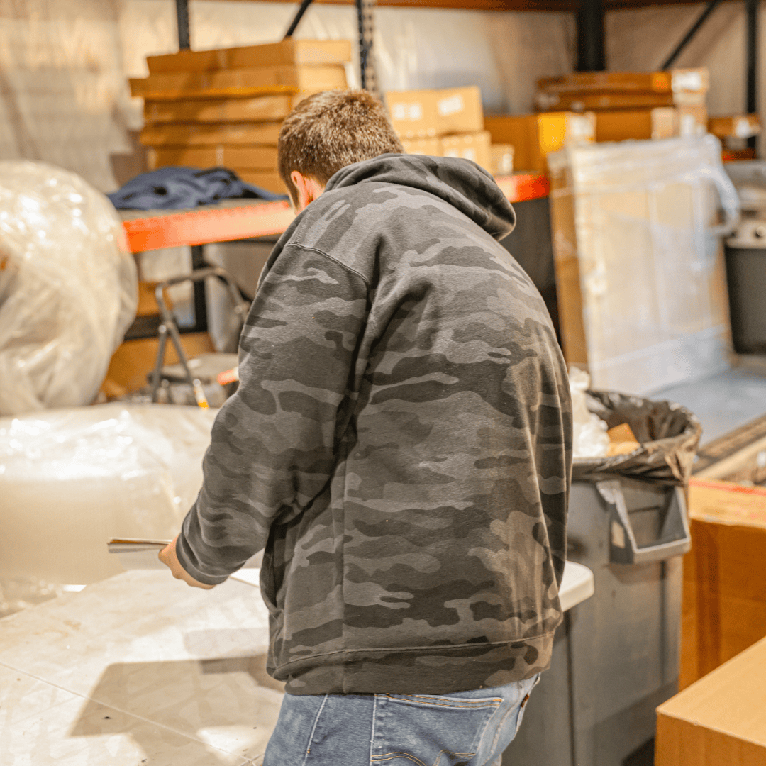 TEQ Customs Merch TVO Black Camo Hoodie